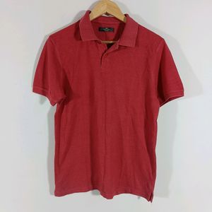Red Plain Casual T-shirt (Men)