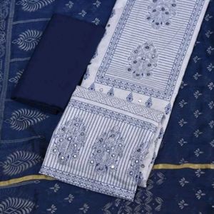 Unstitched Dress Material With Dupatta