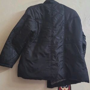 Black fluffy jacket for ladies (xxl size)