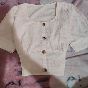 Cute Baby Pink Top Size:M