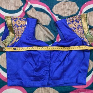 Mharoom + Blue+ Golden Party Wear Saree