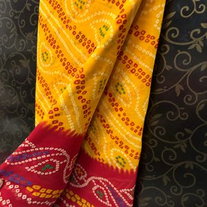 Bandhani (bandhej)Saree For Women