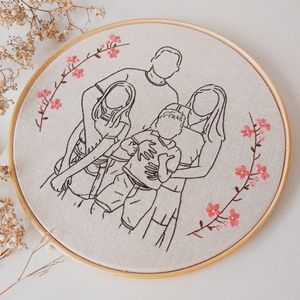 Free Gift Wrapping Embroidery Portrait