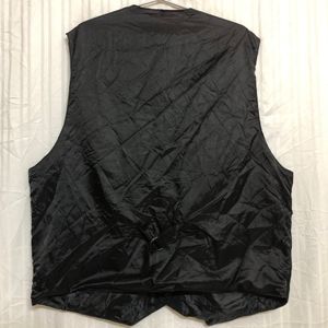 Saddlebred Black Leather Waistcoat