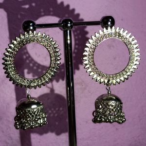 Silver Jhumka