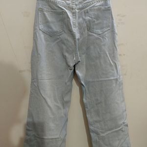 Urbanic Light Blue Flared Straight Jeans