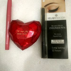Eyeshadow+ Eyeliner+ Lipstick (3in1)