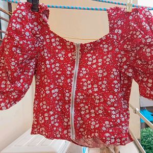 Outryt Red Crop Top