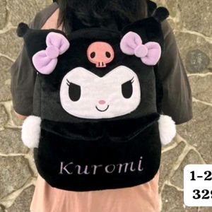 Kuromi Velvet Shiny Backpack