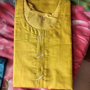 Lemon Yellow Festival Kurti