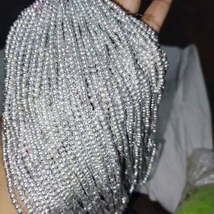 1 Dozen Of Silver Color Beads