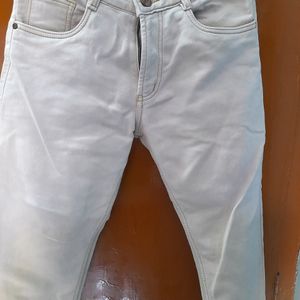 White Stylish Jeans For Men