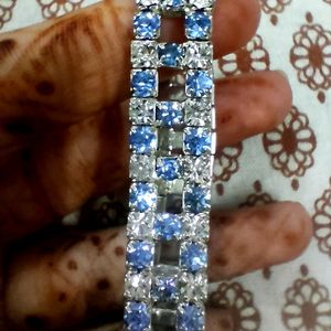 Blue And White Bracelet