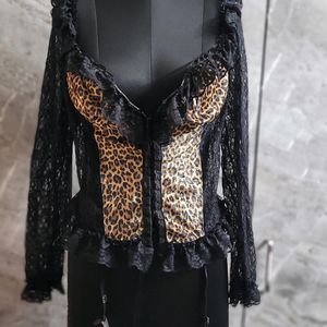 Black Tiger Ptd With Garter Top