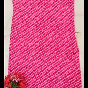 Pink Printed Summer Kurti