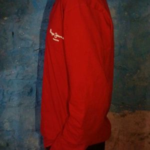 FULL SLEEVE RED T-SHIRT