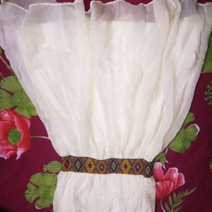 White Navajo Tube Top Dress