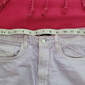 A Straight Fit Lavender Trousers