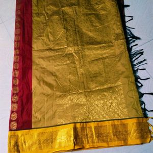 Red Colour Banarasi Silk Gadwal Design Saree