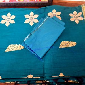 Pure Banarasi Cotton Silk Saree From Kanchipuram