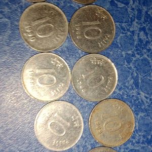 INDIAN COINS OLD 10 PAISE