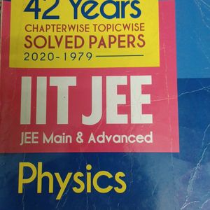 42 Years Chapterwise Solved Papers JEE Physics