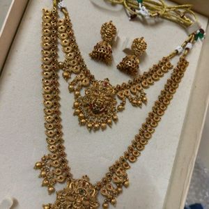 Ruby Gold Jewellery Set