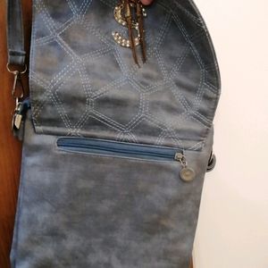 Jean Blue Sling Bag