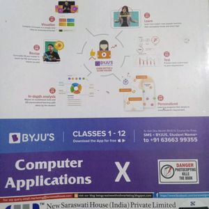 Saraswati Computer Applications Cbse Class 10 Book