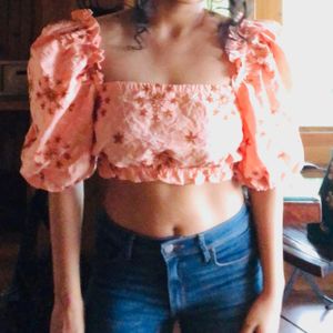 Zara Floral Crop Top