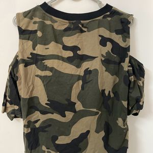 Army Print Top