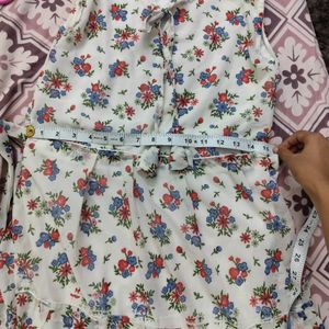 White Floral Frock For Girls  (❗PRICE DROP❗)