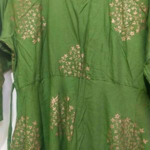 Green Frock Kurti