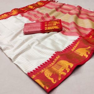 Heavy Rich Cotton Silk Saree