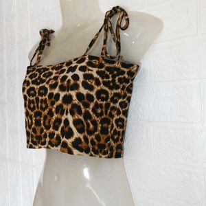 TIGER PRINT SHEIN BRALETTE TOP