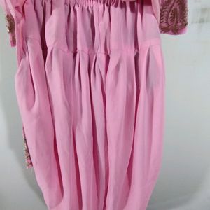 Pink Embroidered Kurta Set (Women's)