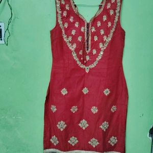 Kurta Skirt Shape Plazzo N Duppata