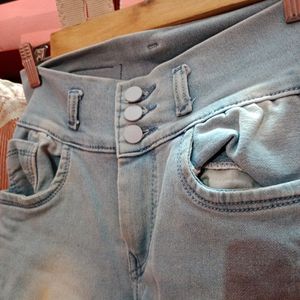 Faded 3 Button Jeans