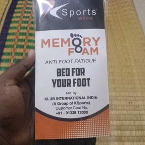 New Shoe Soal ( memory Foam) Bed For Your Foot