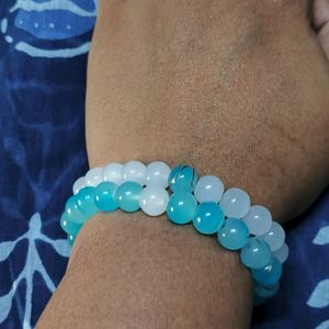 Blue & White Bracelet | Glass Beads Bracele