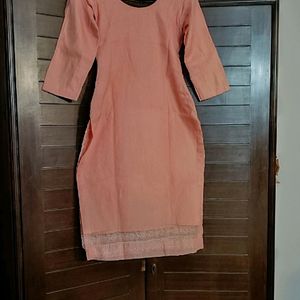 Women Net Thread Embroidered Pink Suit Set