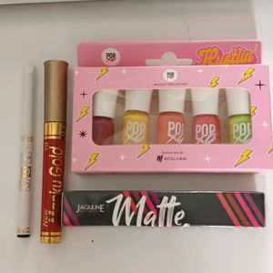 1nailpaint Set, 1lipstick,1sindoor,1kajal