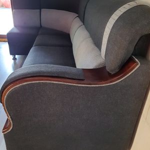 L-Shaped Sofa With 2 Cushions