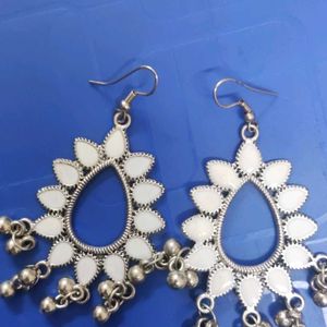 White Ethnic Earings