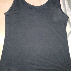 Black Fitted Tank Top, Fit S/ M Both, New