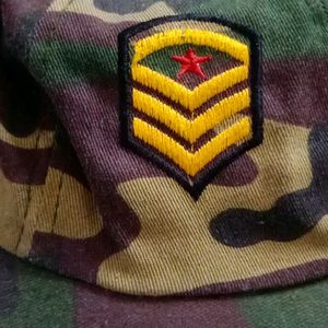 cap military print