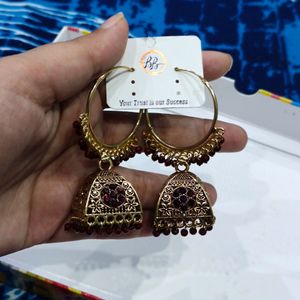 Red Artificial Jhumka ❤️/ Jewelleryco Hub