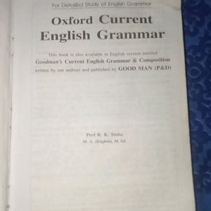 Oxford Current English Grammar With Best Condition