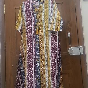 Multicolor Straight Kurti ( Pure Cotton)