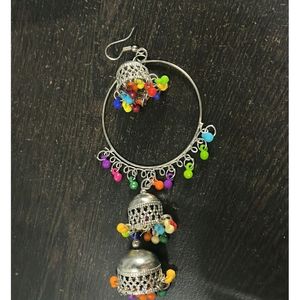 Layered Jhumki Hoop Earrings